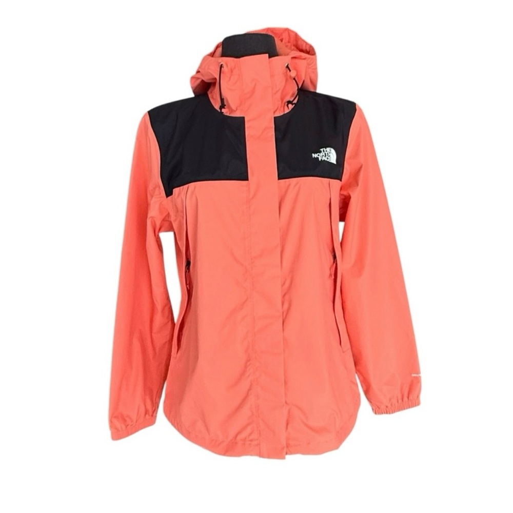 The North Face Antora Women’s Rain Jacket Black Coral Sunrise Small